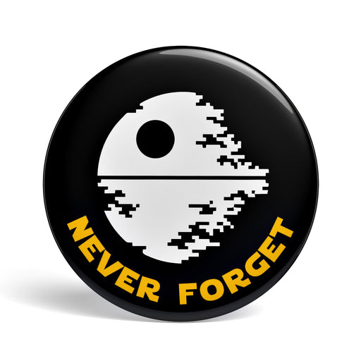 Geek Button Never Forget Todesstern
