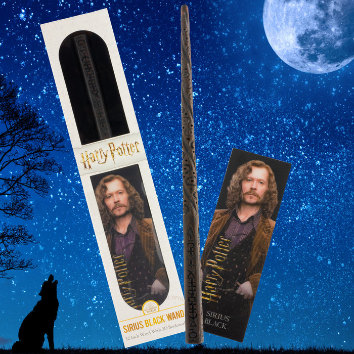 Harry Potter Zauberstab von Sirius Black mit 3D-Lesezeichen