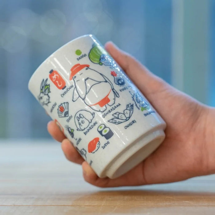 Spirited Away Japanese tea cup Arubaya in use