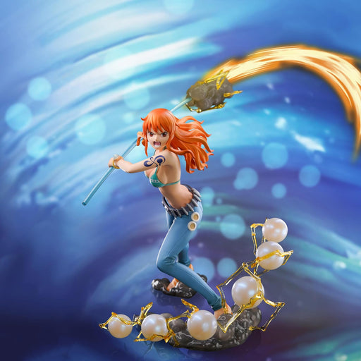 One Piece Nami 1:10 verzamelfiguur vooraanzicht