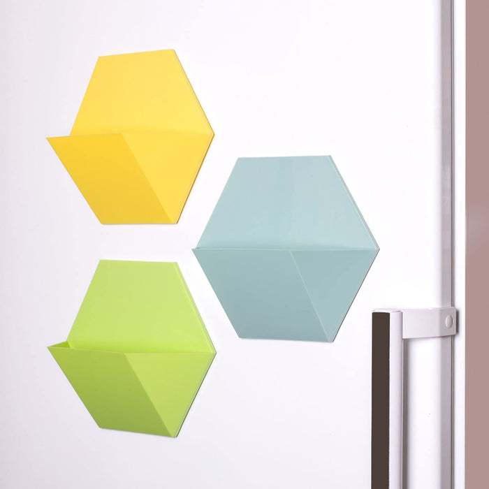 Magnetische Blumentöpfe im 3er Set – Leer am Kühlschrank