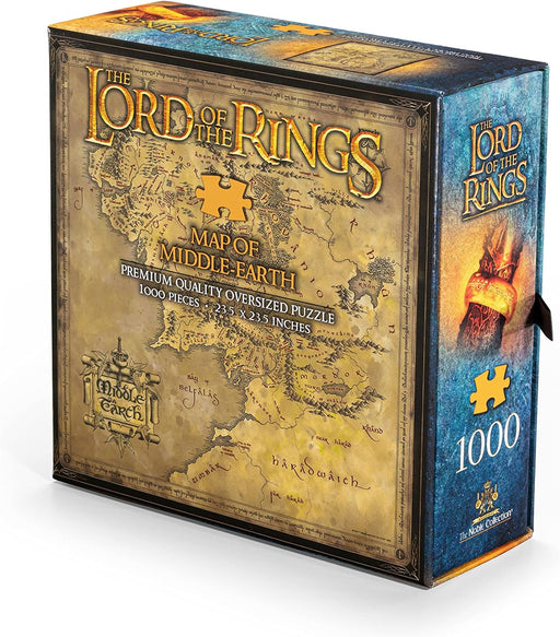 De Heer der Ringen Puzzel: Kaart van Midden-aarde, 1000 Stukken