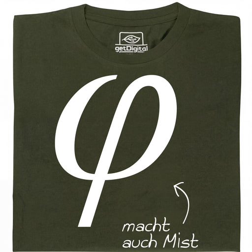 Kleinphi macht auch Mist - Hauptansicht T-Shirt Dunkelgrün