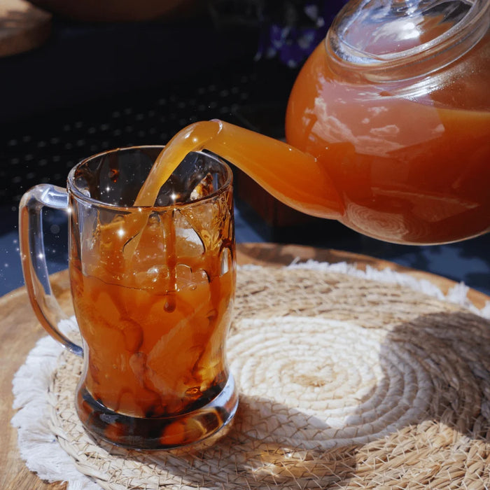 Met de hand gemengde Butterscotch Brew theeverpakking
