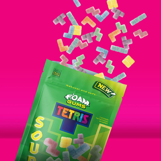 Fandom Snacks Foam Gums Tetris (Zuur) – 125g Fruitgummies