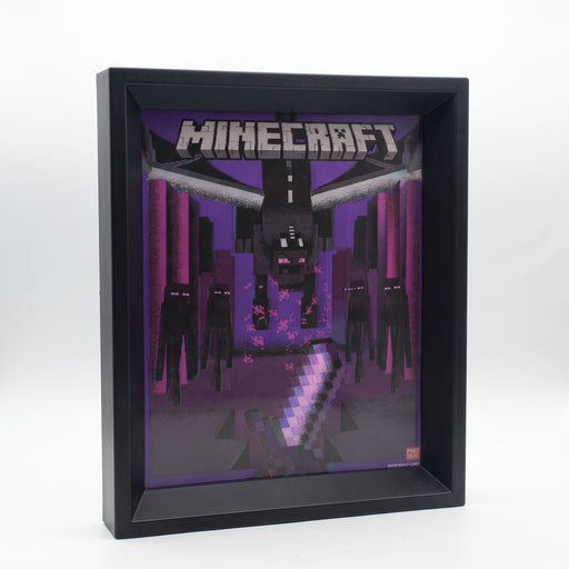 3D-lenticulareffect met Ender Dragon en Endermen