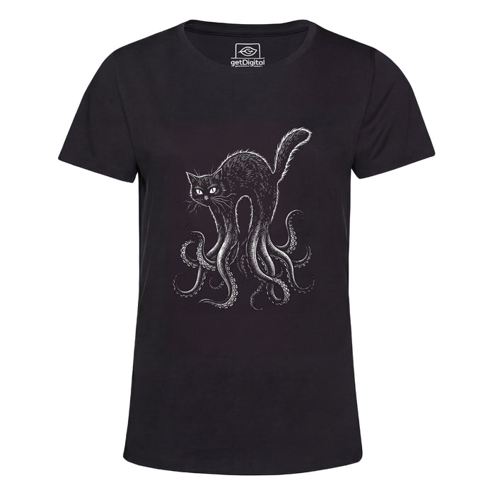 Cathulhu - Front view Girlie Black