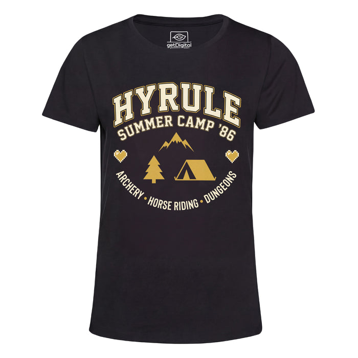 Hyrule Summer Camp - Front view Girlie Black