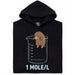 One Mole per Liter - Vista principale Hoodie Nero