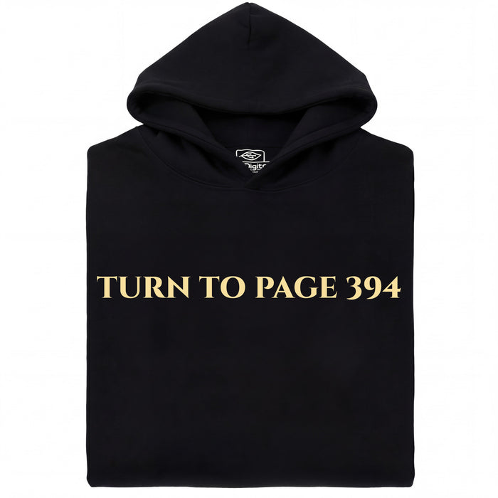 Turn To Page 394 - Vista principal Hoodie Negro