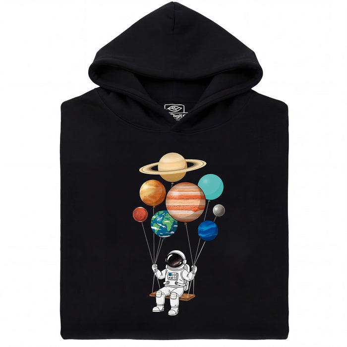 Cosmic Swing - Vista principale Hoodie Nero