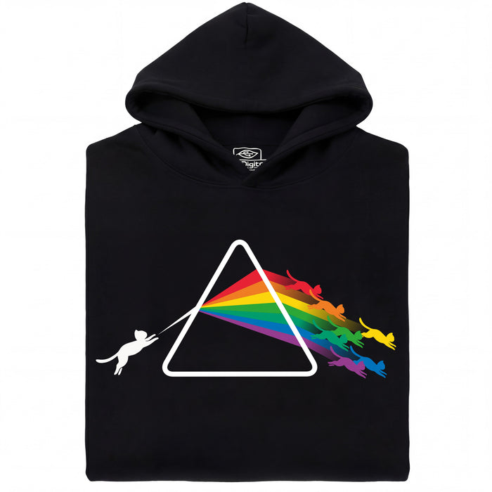 Dark Side of the Cat - Vue principale Hoodie Noir