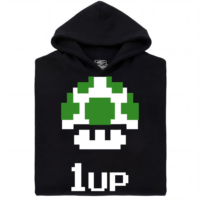 Shroom UP - Vooraanzicht Hoodie Zwart