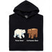 Cartesian Bear - Hoofdweergave Hoodie Zwart