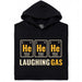 Laughing Gas - Front view Hoodie Black