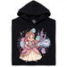 Nerdy Princess &amp; The Glitter Ghosts - Hoofdweergave Hoodie Zwart