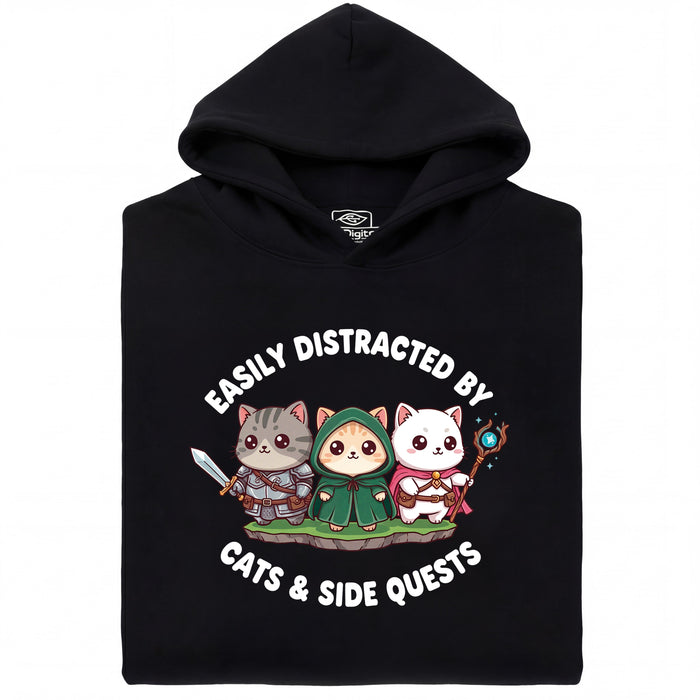 Cats &amp; Sidequests - Main view Hoodie Black