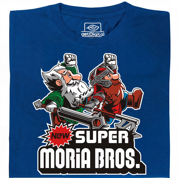 Super Moria Bros - Vista principale T-Shirt Blu