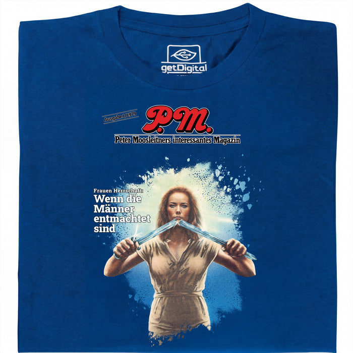 P.M. Magazine 1/1979 Gobierno de Mujeres - Vista principal Camiseta Azul