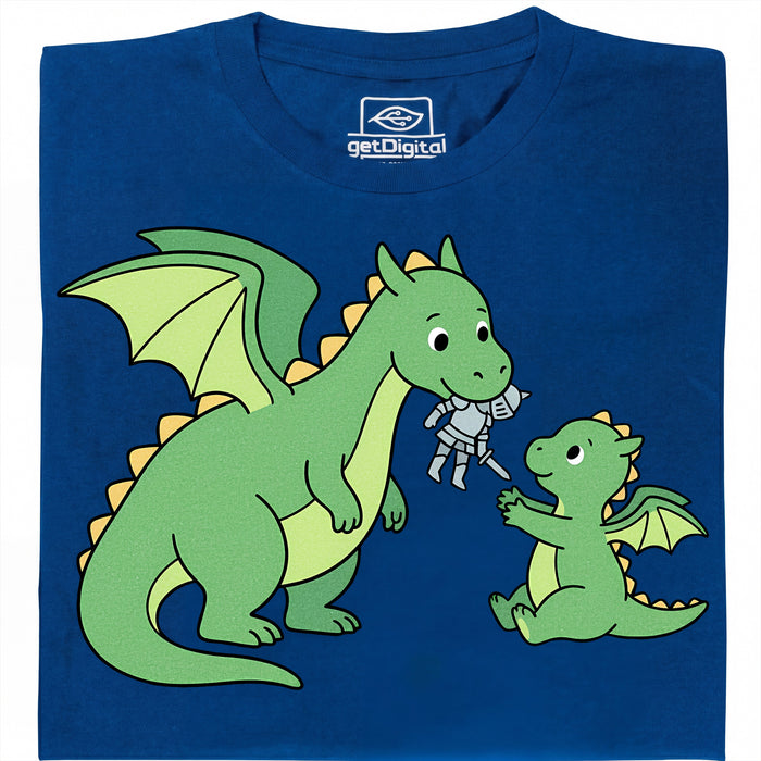 Dragon Parenting - Main view T-Shirt Blue