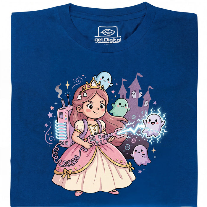 Nerdy Princess &amp; The Glitter Ghosts - Hoofdweergave T-Shirt Blauw