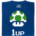 Shroom UP - Vooraanzicht T-shirt Blauw