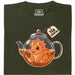 Tea-Ceratops - Vista principale T-Shirt Verde Scuro