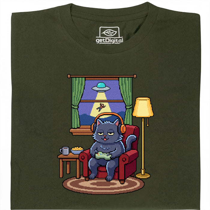 Do Not Disturb - Hoofdaanzicht T-Shirt Donkergroen