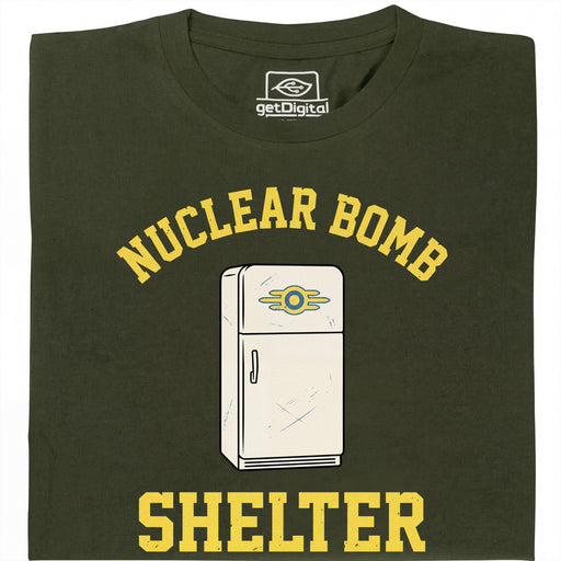 Nuclear Bomb Shelter Kühlschrank - Vista principal Camiseta Verde oscuro