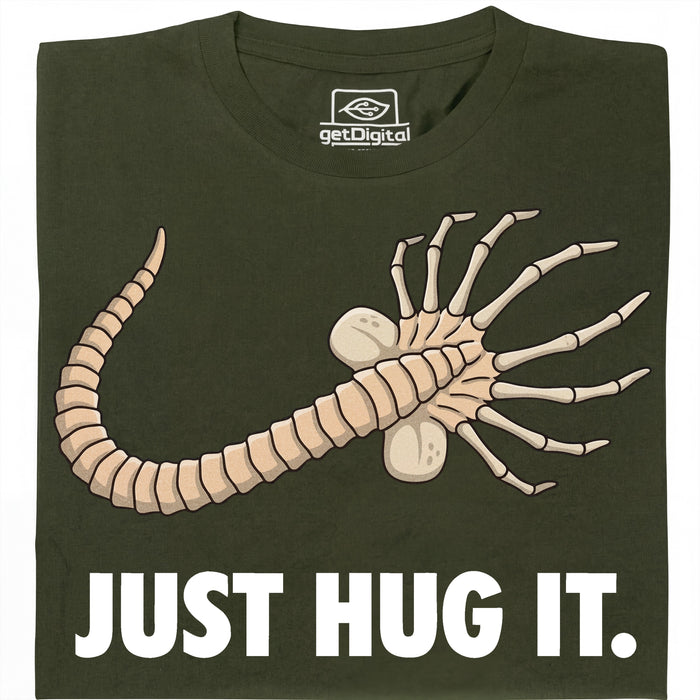 Just Hug It - Vue principale T-shirt Vert Foncé