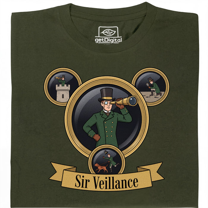 Sir Veillance - Vista principal Camiseta Verde Oscuro