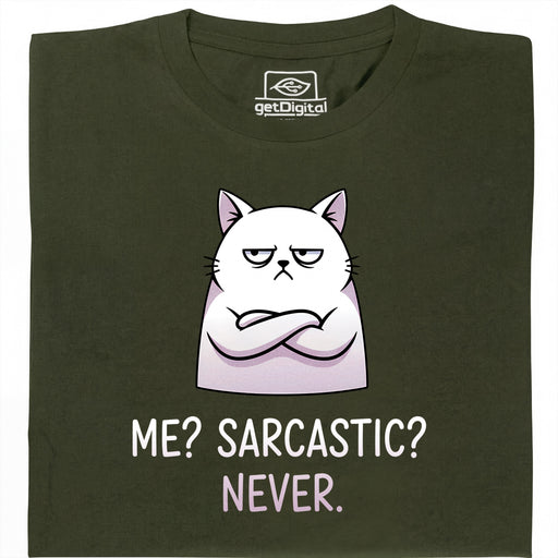 Definitely not sarcasm - Main view T-Shirt Dark Green