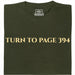 Turn To Page 394 - Vista principal Camiseta Verde Oscuro