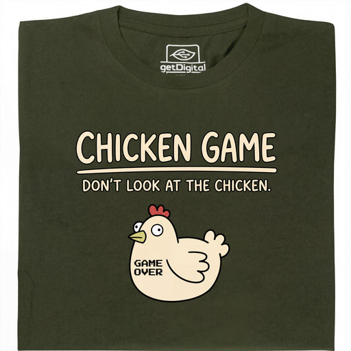 Chicken Game - Visione principale T-Shirt Verde Scuro