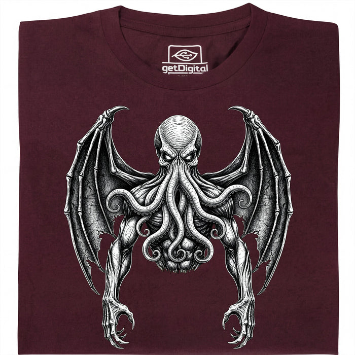 Cthulhu - Le Grand Ancien - Vue principale T-shirt Rouge Foncé