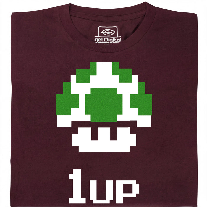 Shroom UP - Vooraanzicht T-shirt Donkerrood