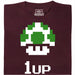 Shroom UP - Vooraanzicht T-shirt Donkerrood
