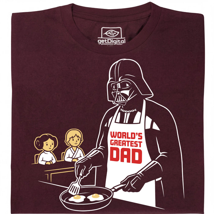 World's Greatest Dad - Main view T-shirt Dark Red