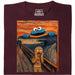 De Schreeuw - Koekiemonster Editie - Hoofdweergave T-Shirt Donkerrood