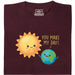 You Make My Day - Vista principale T-shirt Rosso Scuro