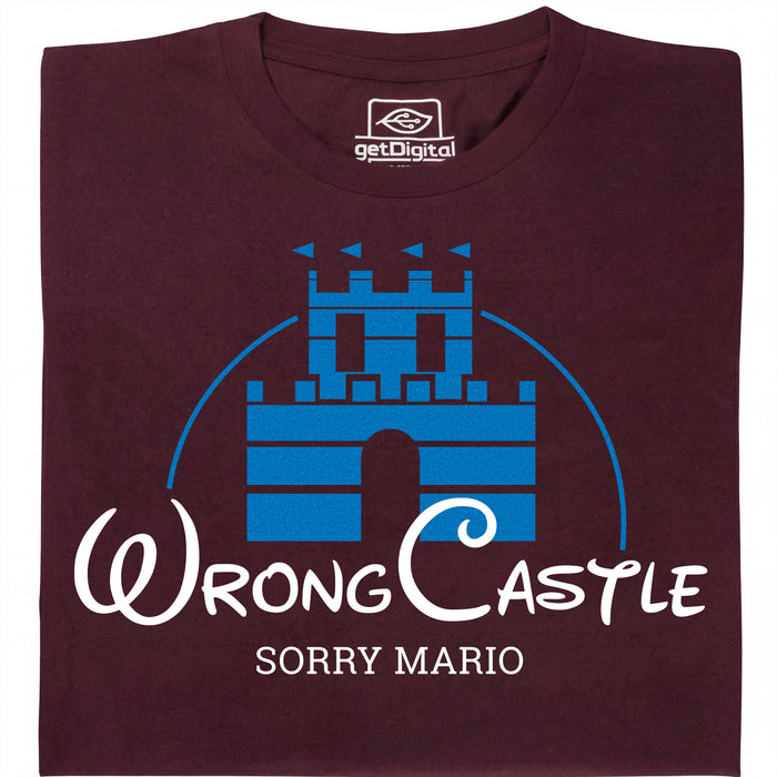 Sorry Mario - Vista principale T-shirt Rosso Scuro