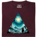 Triangle Landscape - Vue Principale T-Shirt Rouge Foncé