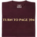Turn To Page 394 - Vista principal Camiseta Rojo Oscuro