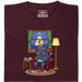 Do Not Disturb - Hoofdaanzicht T-Shirt Donkerrood