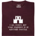 I Am Sorry, But Your Princess Is In Another Castle - Voorkant T-Shirt Donkerrood
