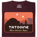 Where Adventure Begins - Hoofdaanzicht T-shirt Donkerrood