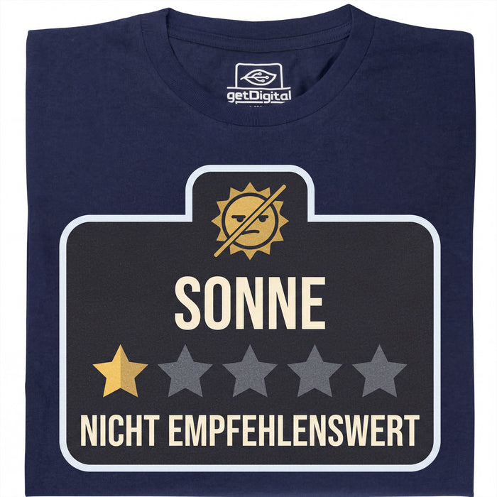 Sole - Non Consigliato - Vista Principale T-Shirt Blu Navy