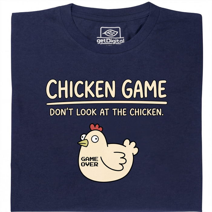 Chicken Game - Vue principale T-Shirt Bleu Marine