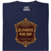 Ollivanders Wand Shop - Vista principal Camiseta Azul Marino