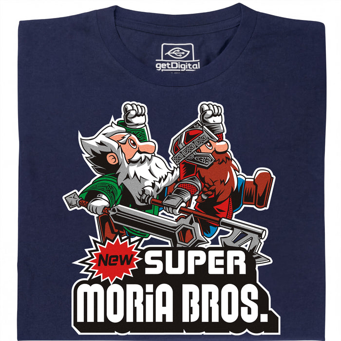 Super Moria Bros - Vista principale T-Shirt Blu navy